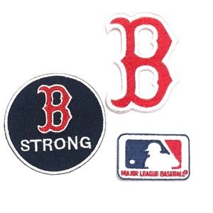 Boston Red Sox Patch MLB Strong baseball team DIY
